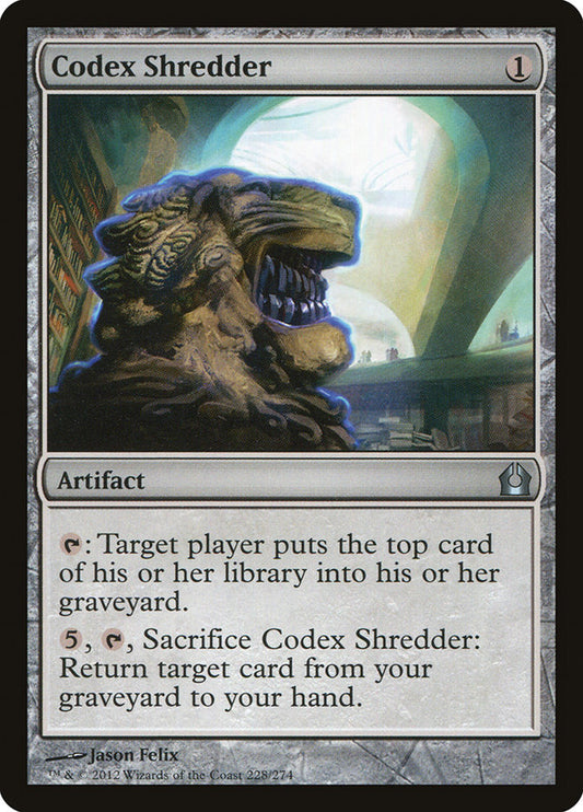 MTG Card Title: Codex Shredder RTR/228