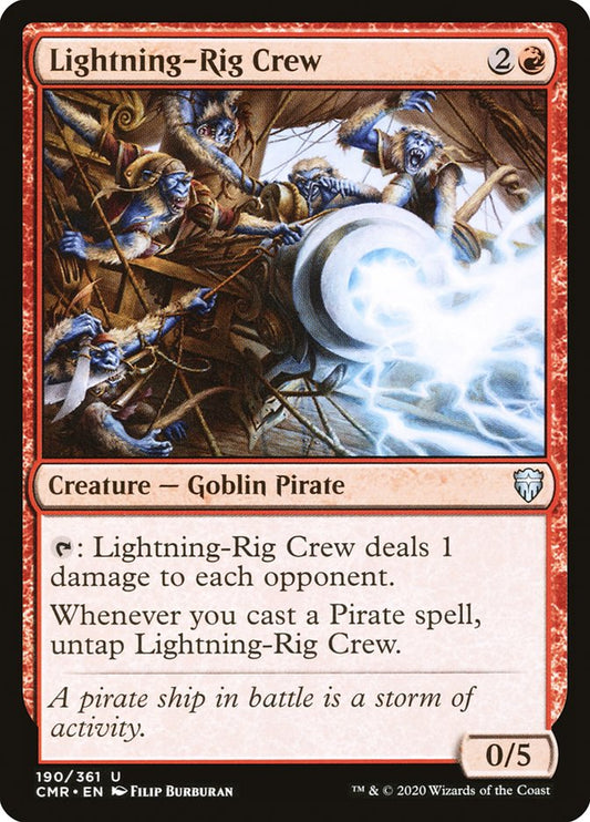 MTG Card Title: Lightning-Rig Crew CMR/190