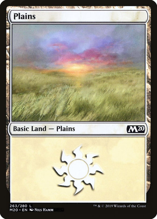 MTG Card Title: Plains M20/263