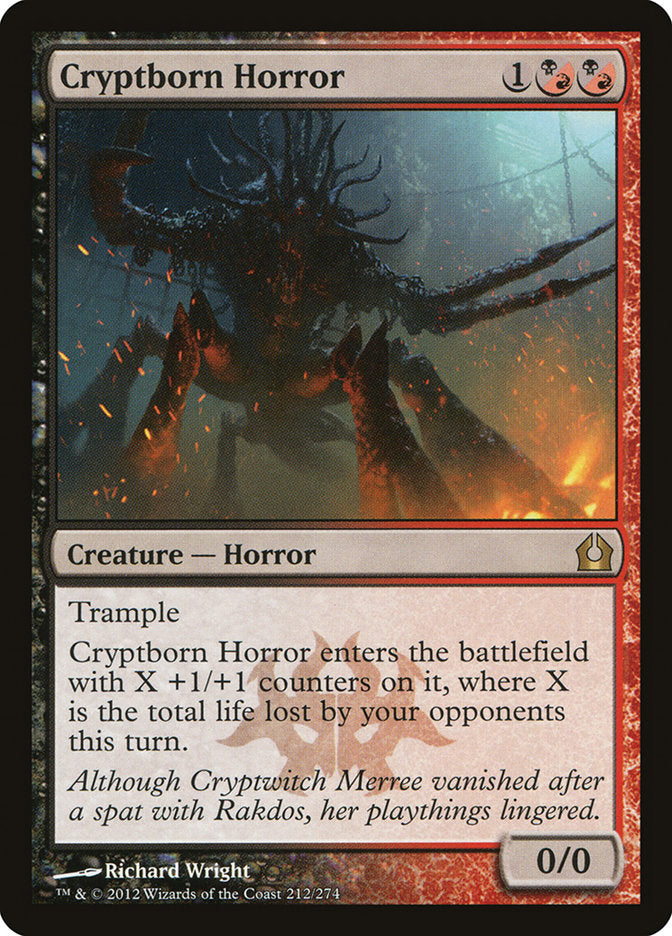 MTG Card Title: Cryptborn Horror RTR/212