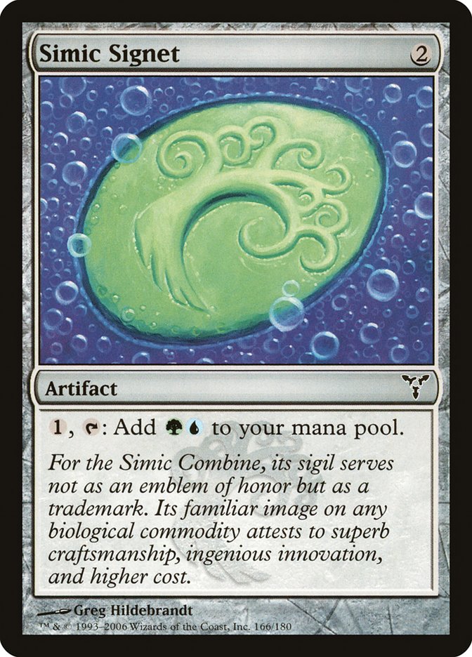 MTG Card Title: Simic Signet DIS/166