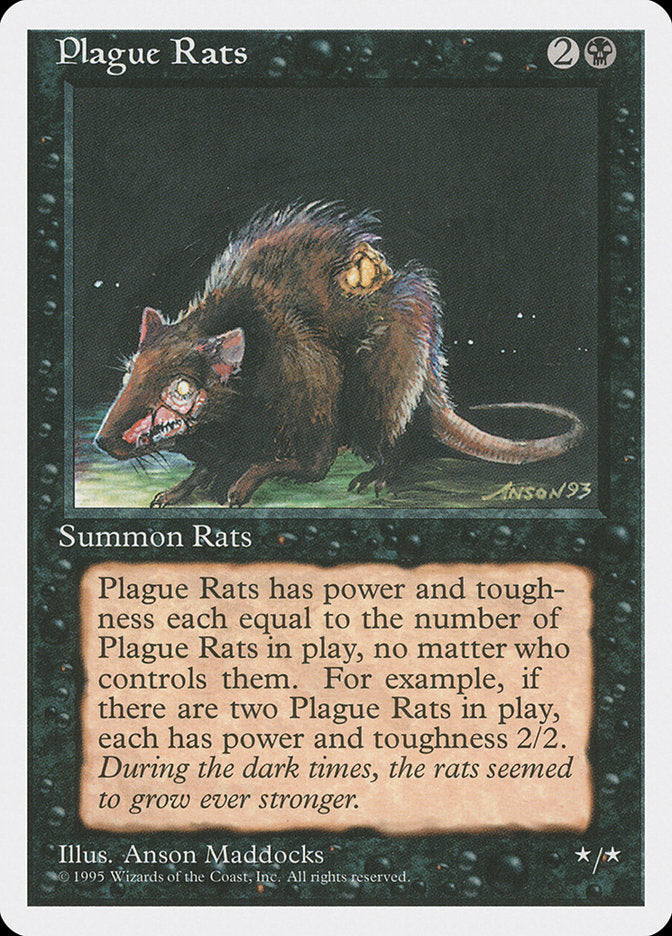 MTG Card Title: Plague Rats 4ED/154