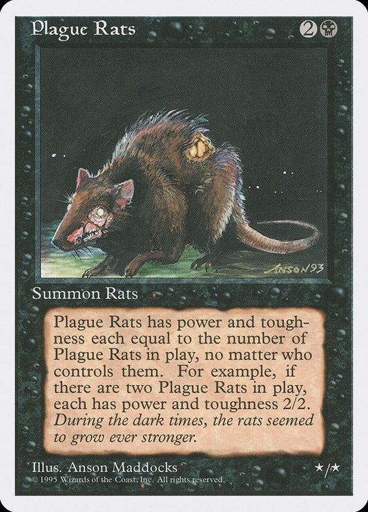 MTG Card Title: Plague Rats 4ED/154