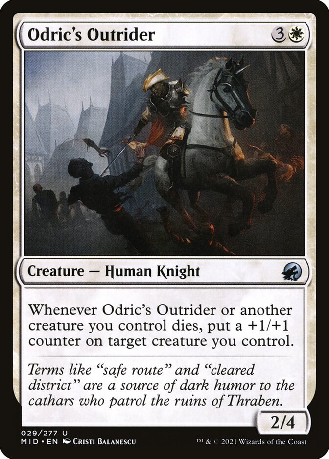 MTG Card Title: Odric's Outrider MID/29