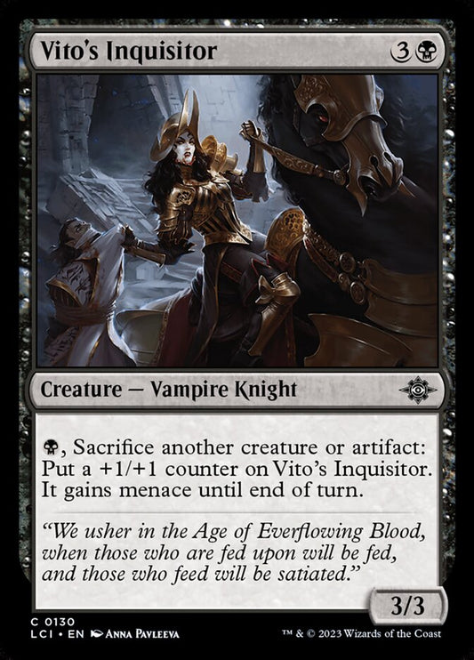 MTG Card Title: Vito's Inquisitor LCI/130