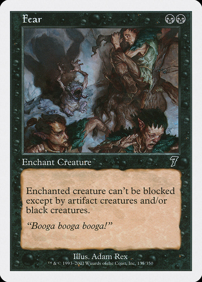 MTG Card Title: Fear 7ED/135