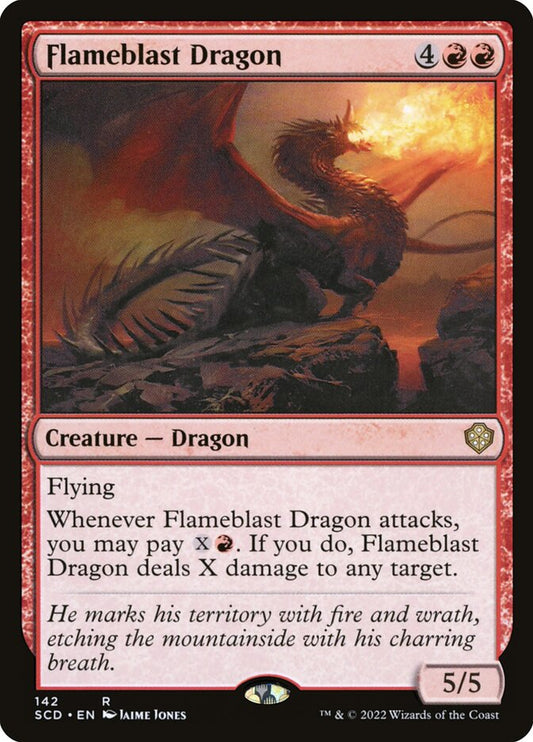 MTG Card Title: Flameblast Dragon SCD/142