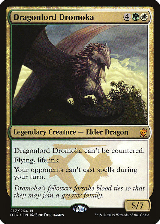 MTG Card Title: Dragonlord Dromoka DTK/217