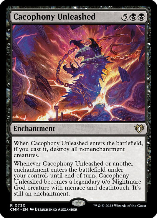 MTG Card Title: Cacophony Unleashed CMM/730