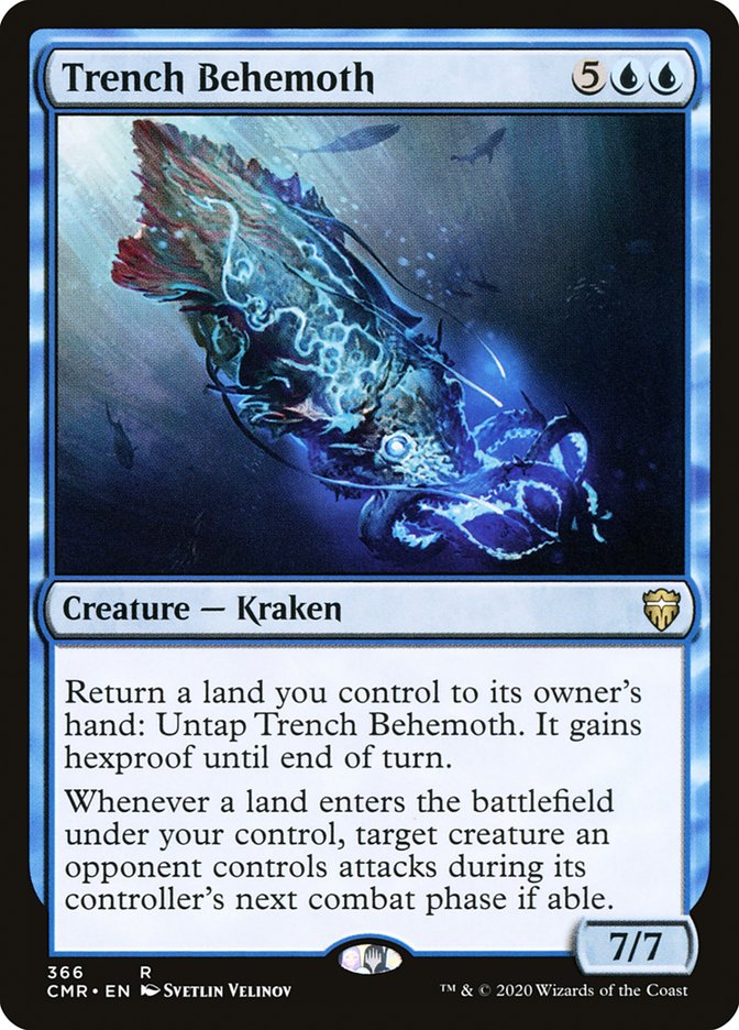 MTG Card Title: Trench Behemoth CMR/366