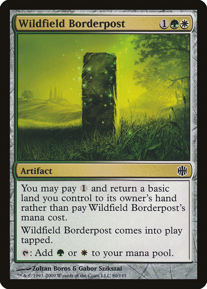 MTG Card Title: Wildfield Borderpost ARB/80