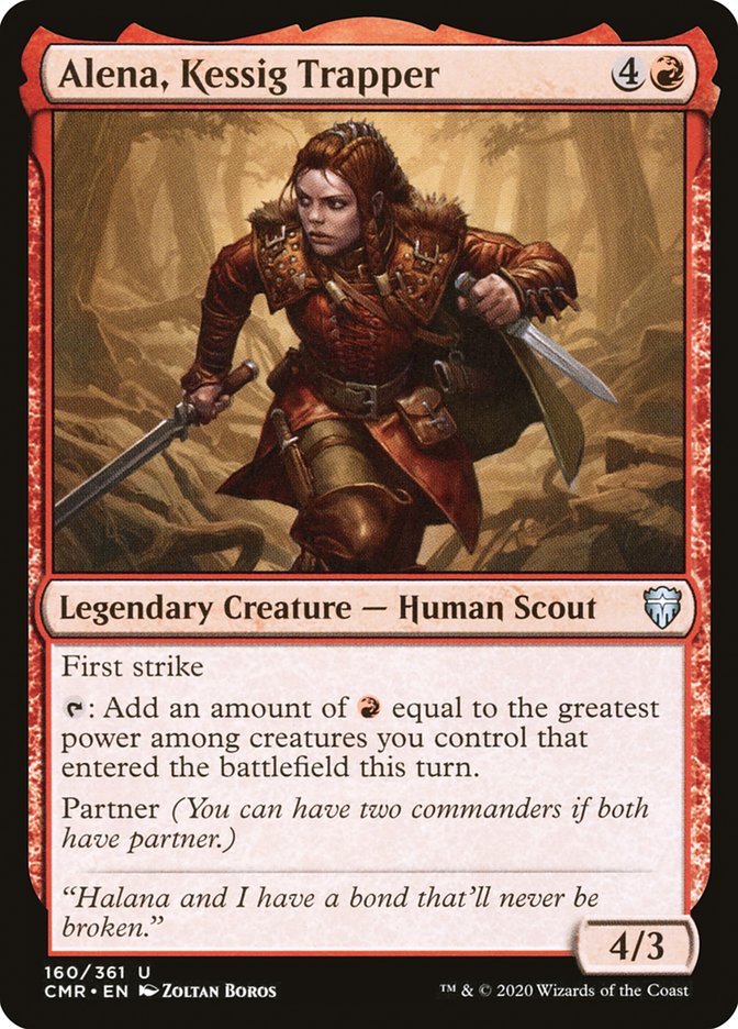 MTG Card Title: Alena, Kessig Trapper CMR/160