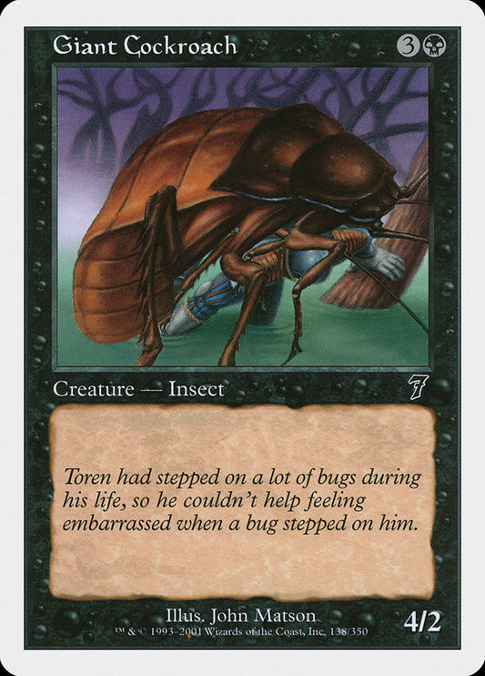 MTG Card Title: Giant Cockroach 7ED/138
