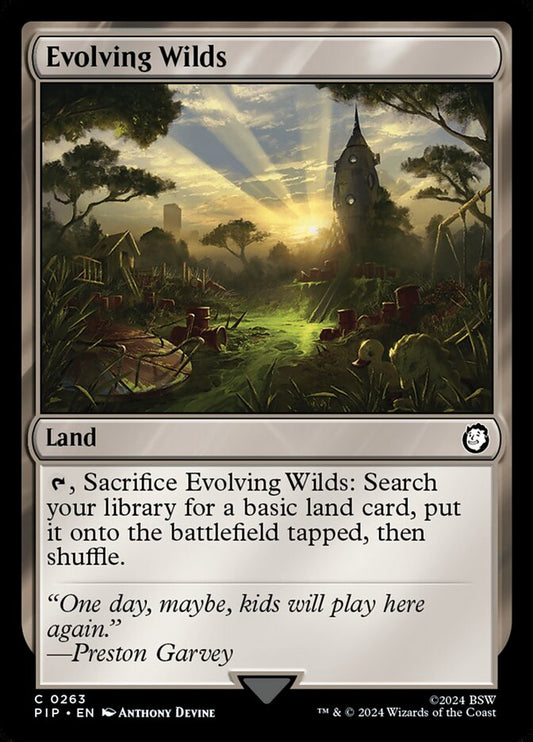 MTG Card Title: Evolving Wilds PIP/263