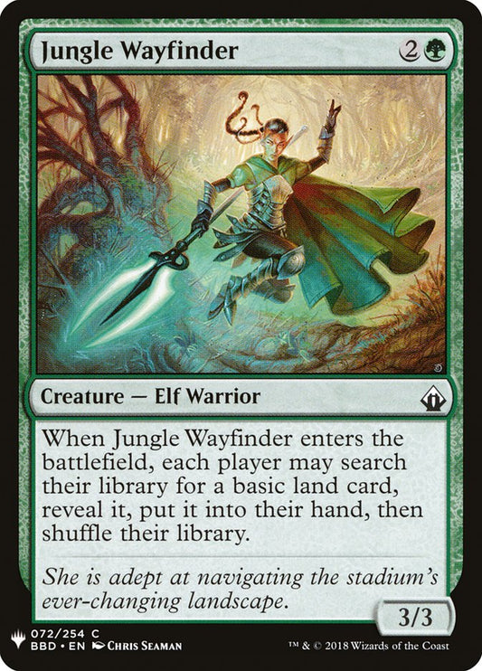 MTG Card Title: Jungle Wayfinder PLST/BBD-72