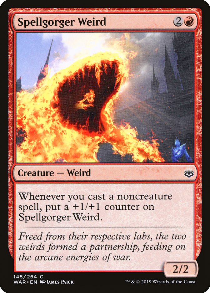 MTG Card Title: Spellgorger Weird WAR/145