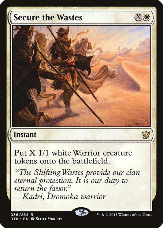 MTG Card Title: Secure the Wastes DTK/36