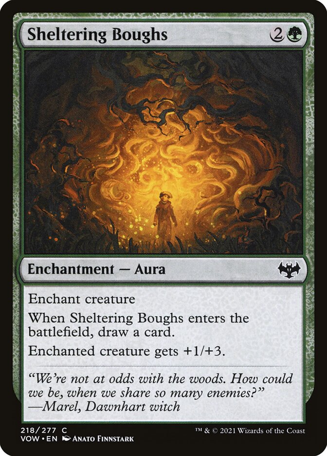 MTG Card Title: Sheltering Boughs VOW/218