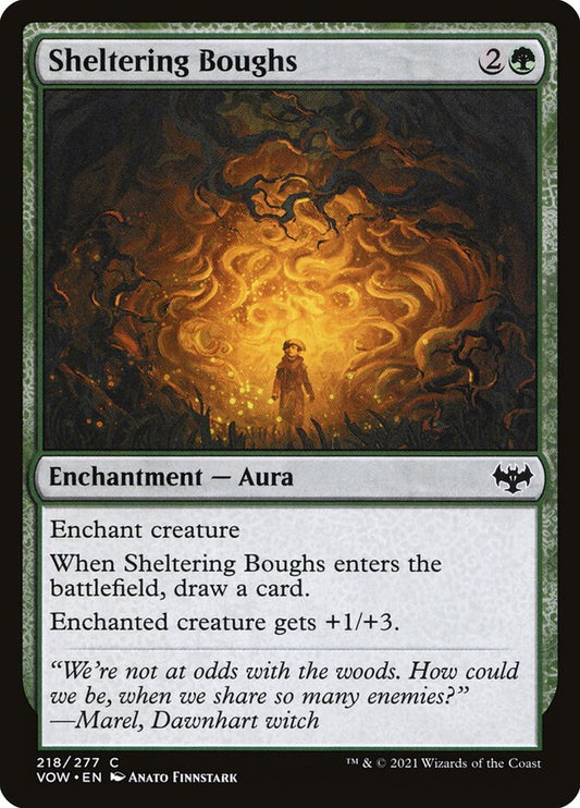 MTG Card Title: Sheltering Boughs VOW/218