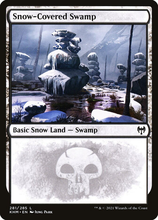MTG Card Title: Snow-Covered Swamp KHM/281