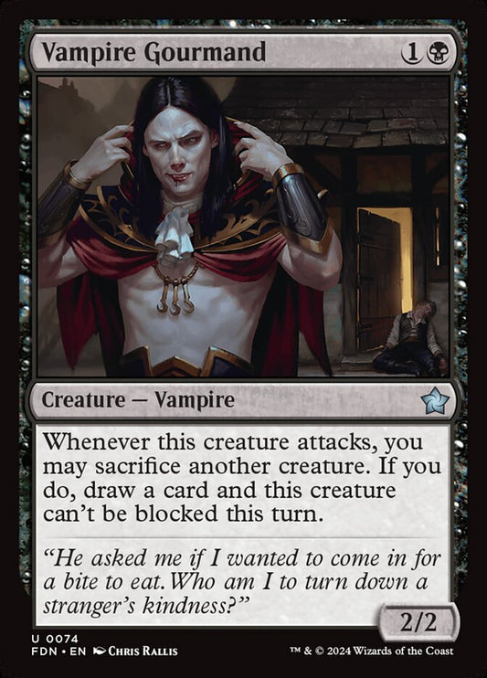 MTG Card Title: Vampire Gourmand FDN/74