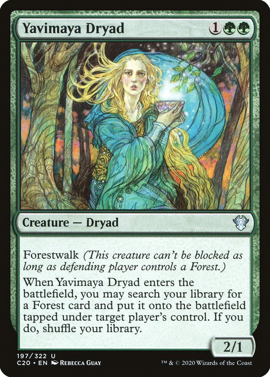 MTG Card Title: Yavimaya Dryad C20/197