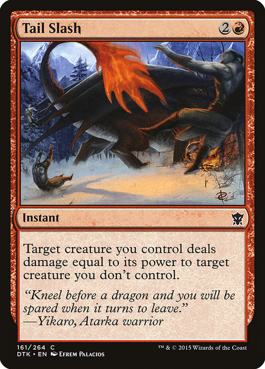 MTG Card Title: Tail Slash DTK/161