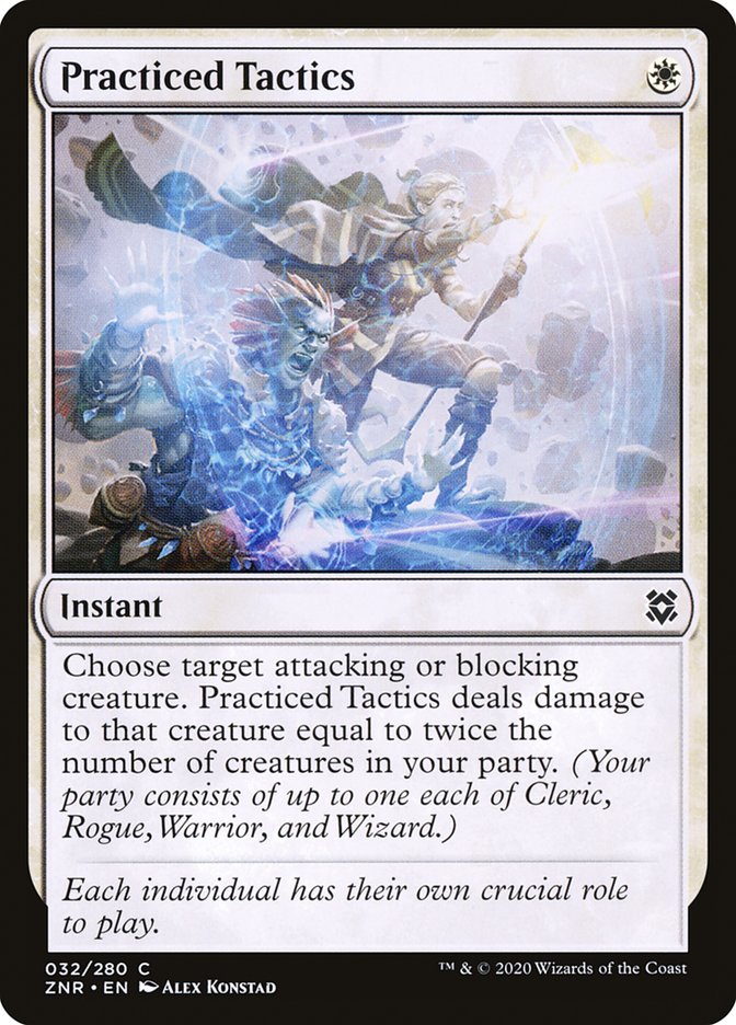 MTG Card Title: Practiced Tactics ZNR/32