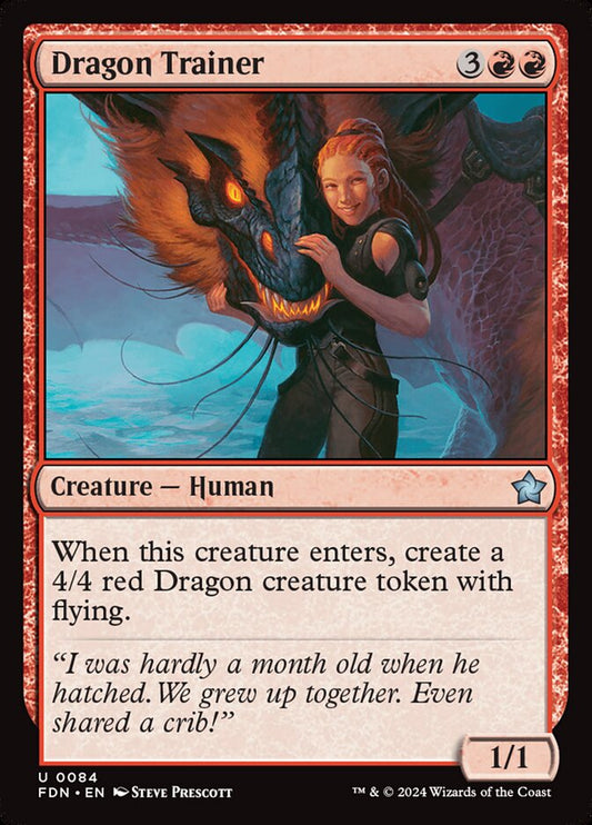 MTG Card Title: Dragon Trainer FDN/84