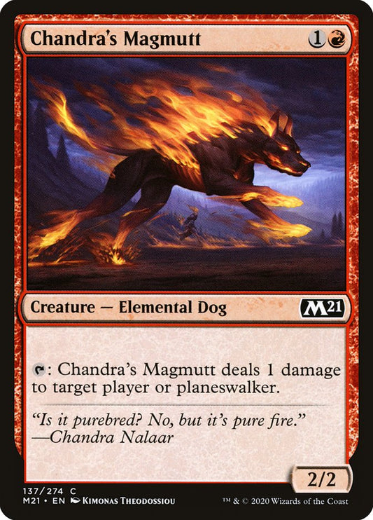 MTG Card Title: Chandra's Magmutt M21/137