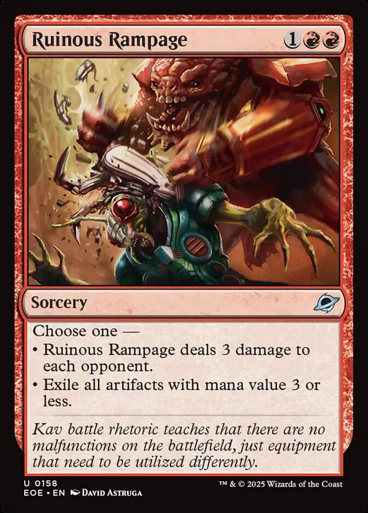 MTG Card Title: Ruinous Rampage EOE/158