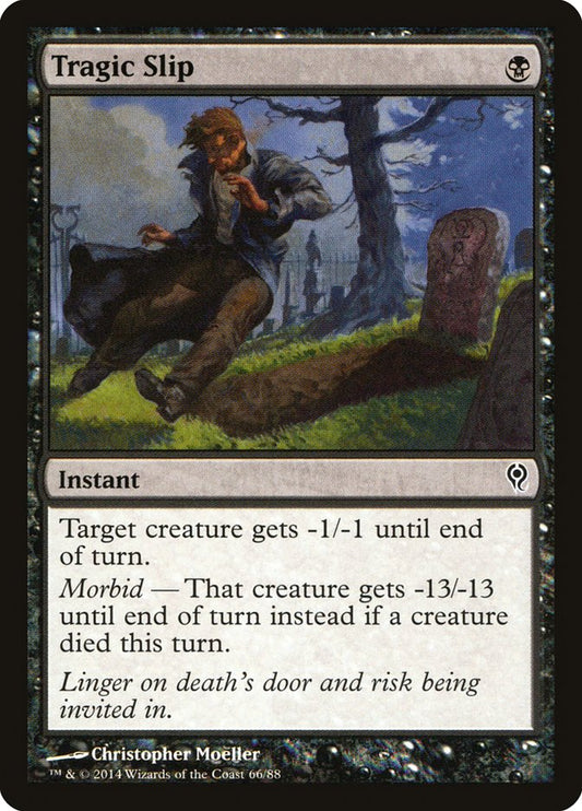 MTG Card Title: Tragic Slip DDM/66