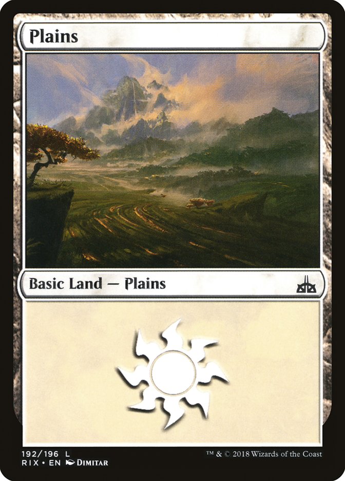 MTG Card Title: Plains RIX/192