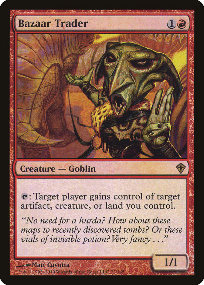 MTG Card Title: Bazaar Trader WWK/72