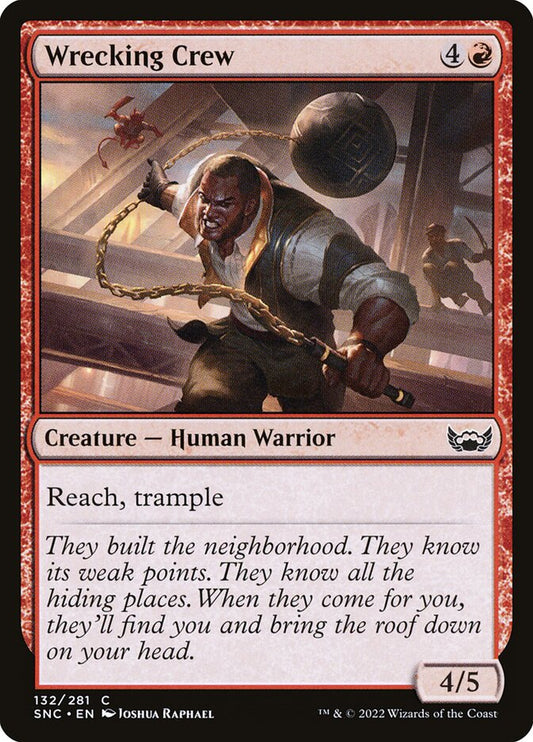 MTG Card Title: Wrecking Crew SNC/132