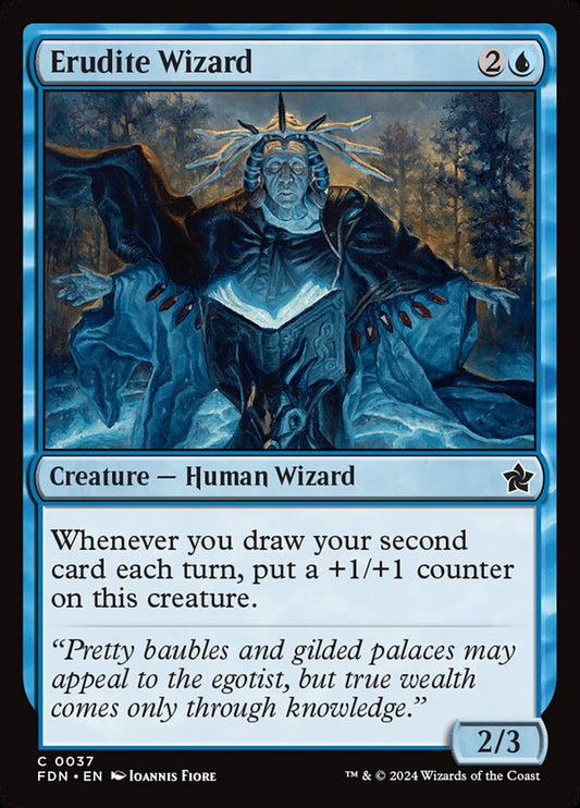 MTG Card Title: Erudite Wizard FDN/37