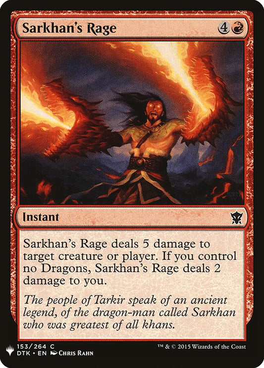 MTG Card Title: Sarkhan's Rage PLST/DTK-153