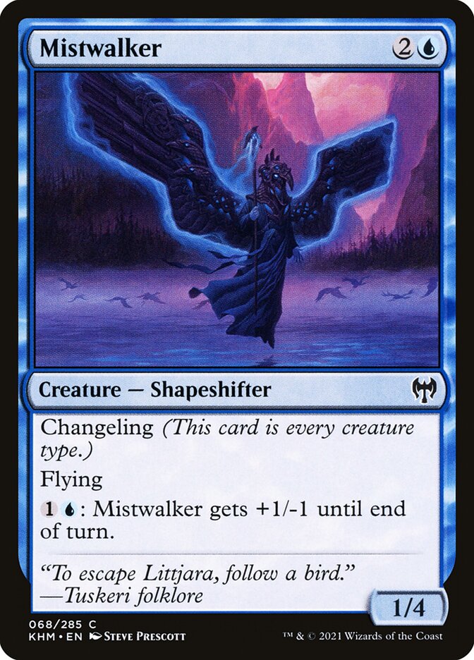 MTG Card Title: Mistwalker KHM/68