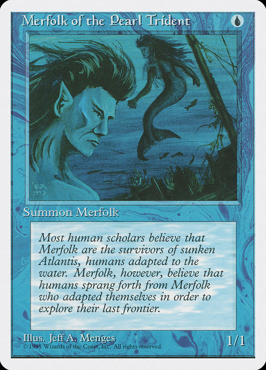 MTG Card Title: Merfolk of the Pearl Trident 4ED/86