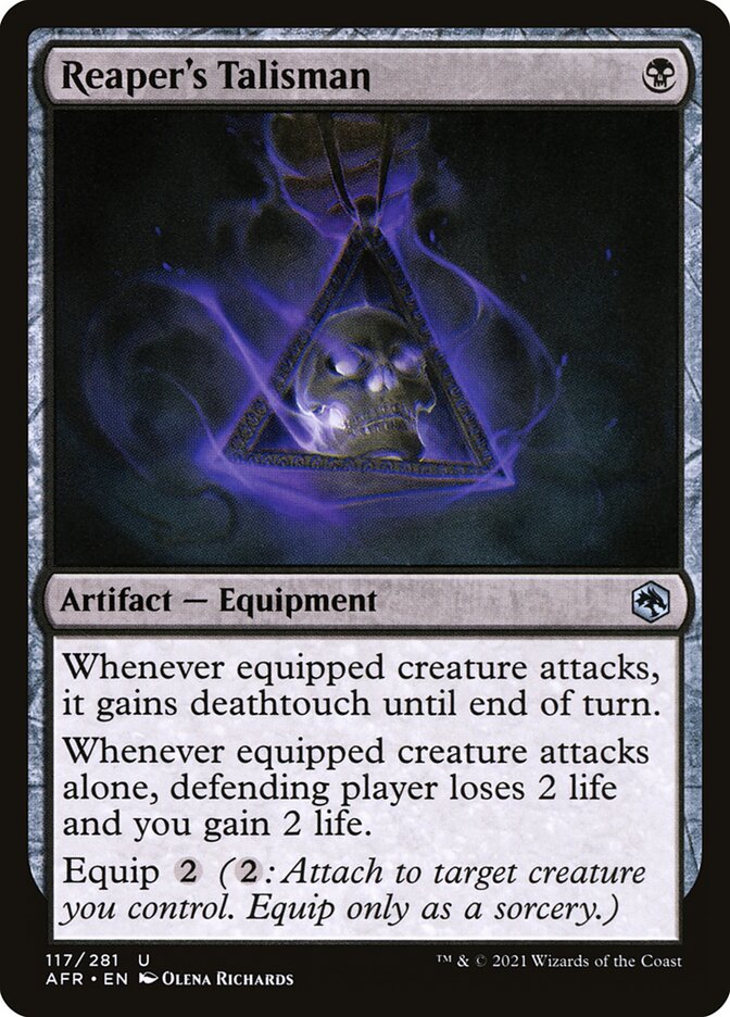 MTG Card Title: Reaper's Talisman AFR/117