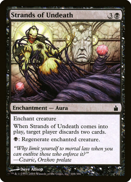 MTG Card Title: Strands of Undeath RAV/108