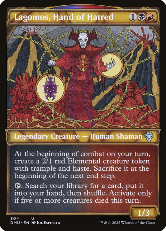 MTG Card Title: Lagomos, Hand of Hatred DMU/304