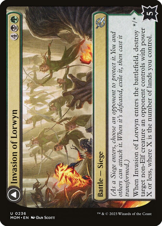 MTG Card Title: Invasion of Lorwyn // Winnowing Forces MOM/236