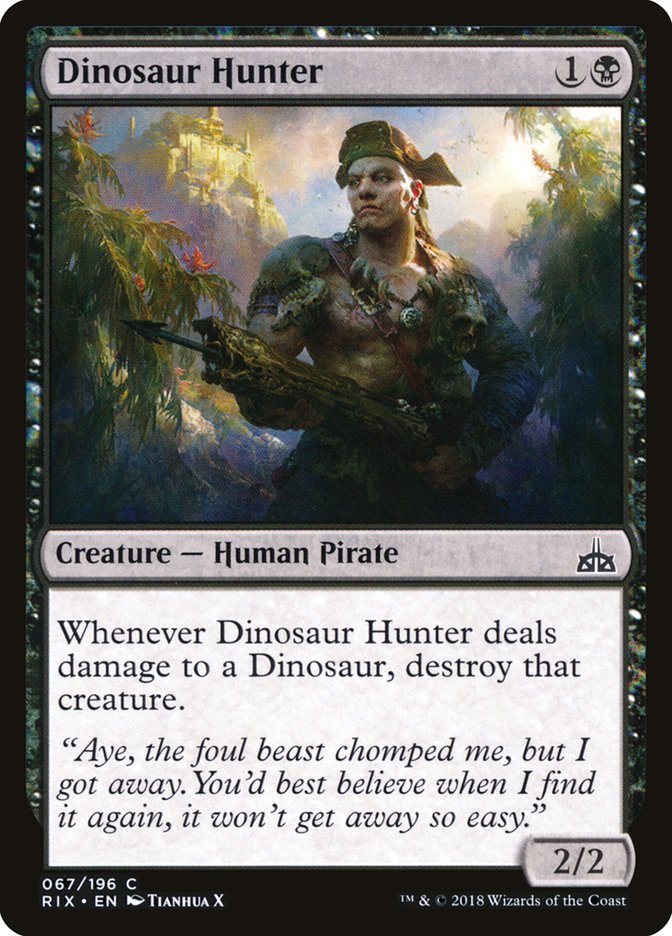 MTG Card Title: Dinosaur Hunter RIX/67