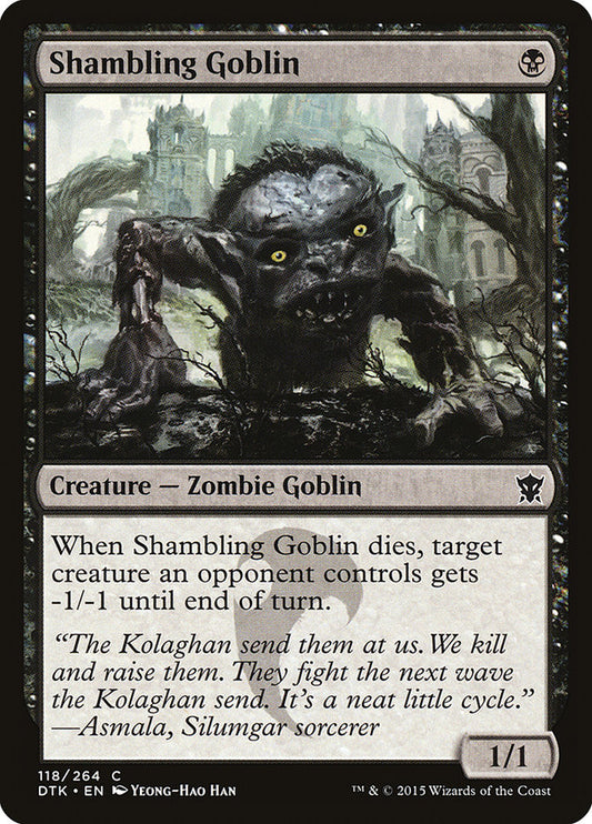 MTG Card Title: Shambling Goblin DTK/118
