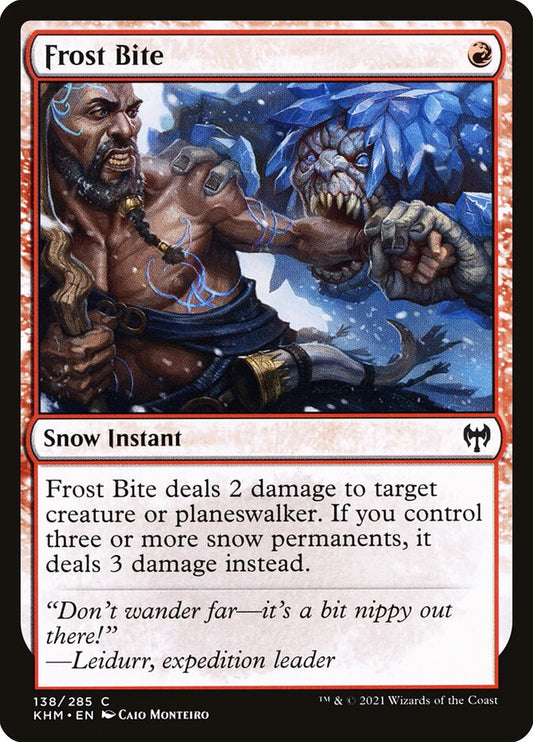 MTG Card Title: Frost Bite KHM/138