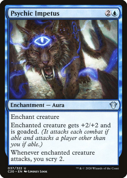 MTG Card Title: Psychic Impetus C20/37
