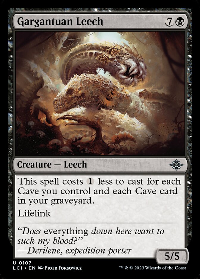 MTG Card Title: Gargantuan Leech LCI/107
