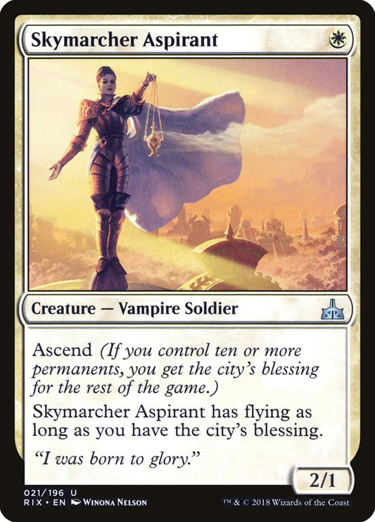 MTG Card Title: Skymarcher Aspirant RIX/21