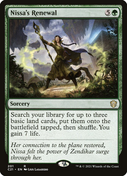 MTG Card Title: Nissa's Renewal C21/201